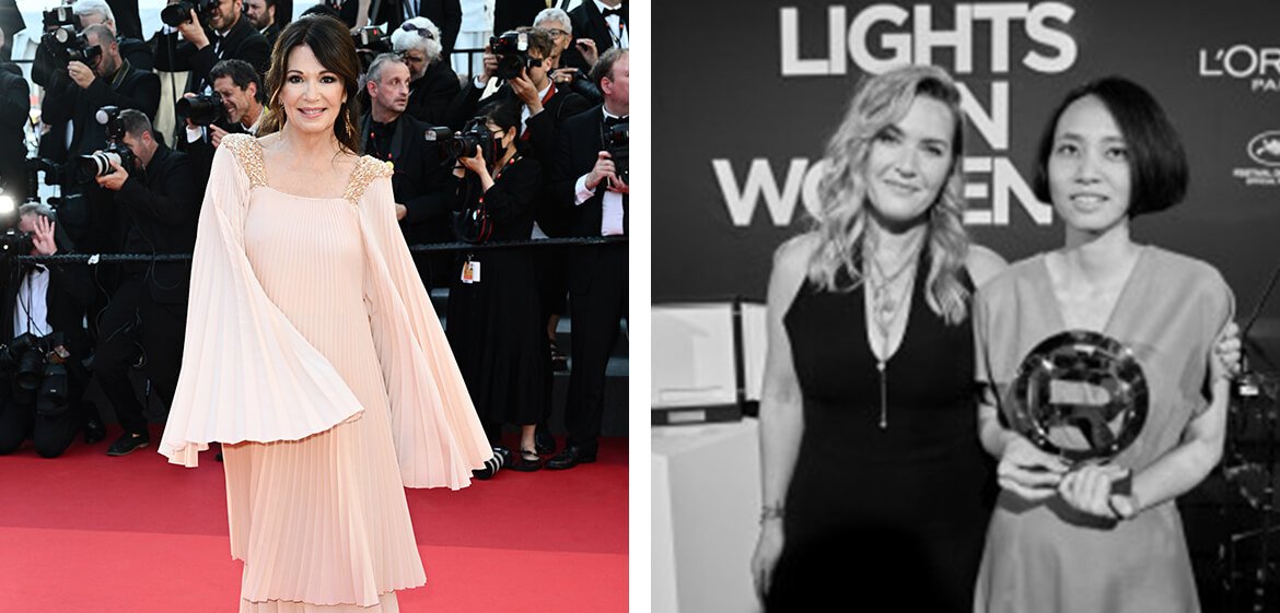 Collage vom Roten Teppich vom Film Festival in Cannes